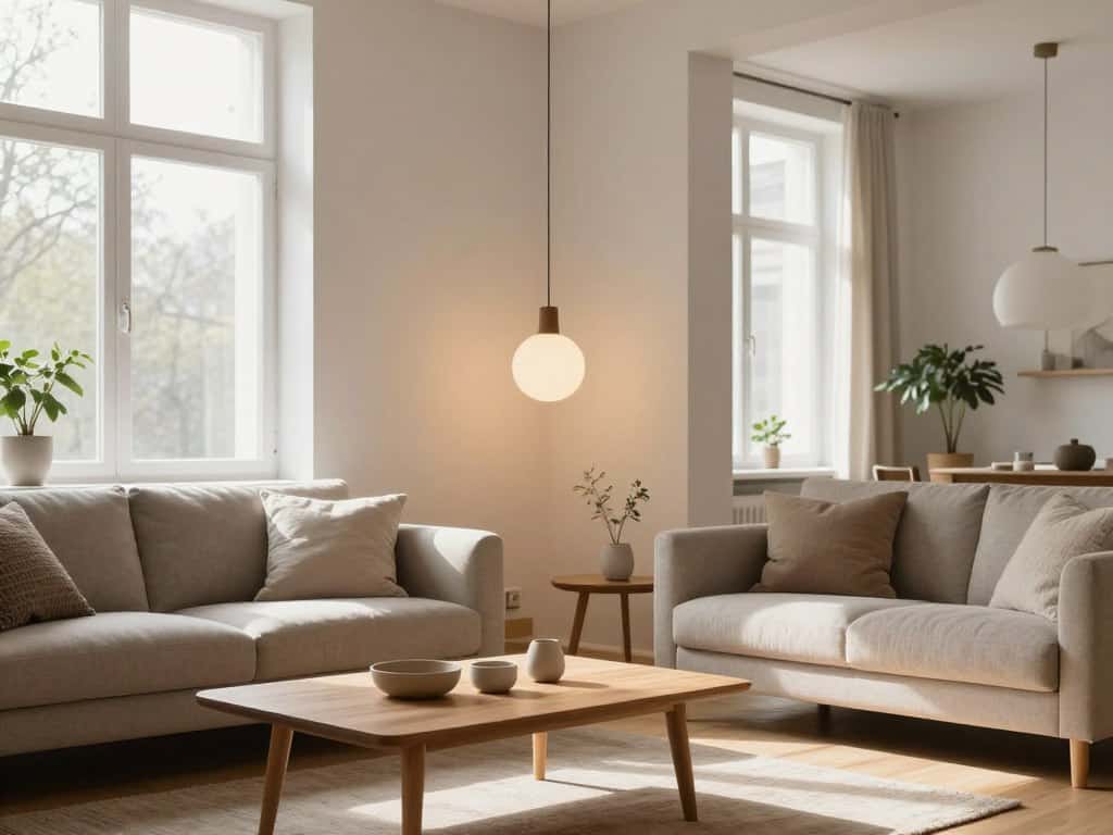 Licht im skandinavischen Wohnstil