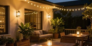 Terrasse Beleuchtung feuchtigkeitsfest