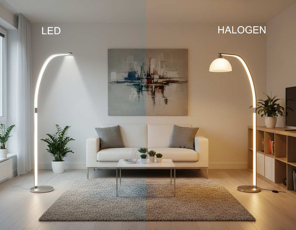 LED vs. Halogen im Wohnraum LED vs. Halogen im Wohnraum