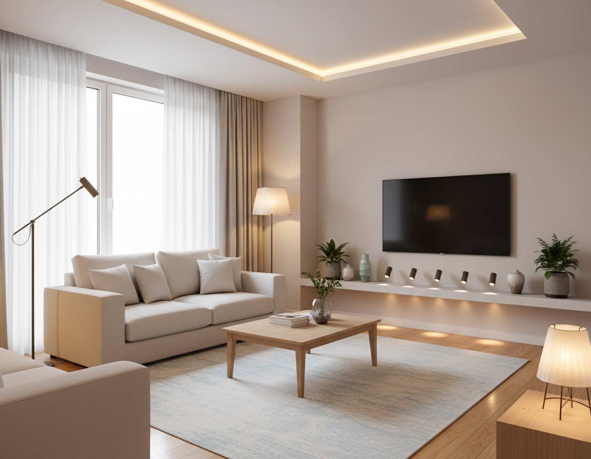 Lichtdesign im Wohnzimmer Lichtdesign im Wohnzimmer