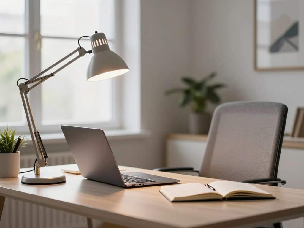 optimale Helligkeit Schreibtisch für Homeoffice