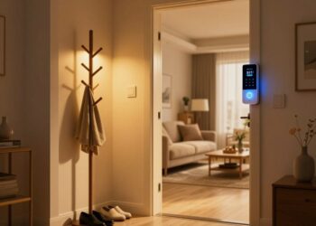 Automatisches Licht zum Hause kommen