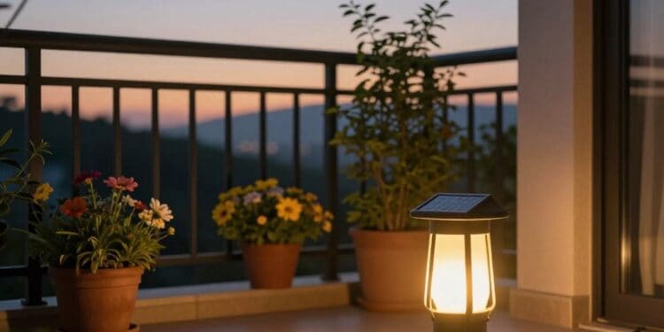 Balkonbeleuchtung Solar ohne Strom