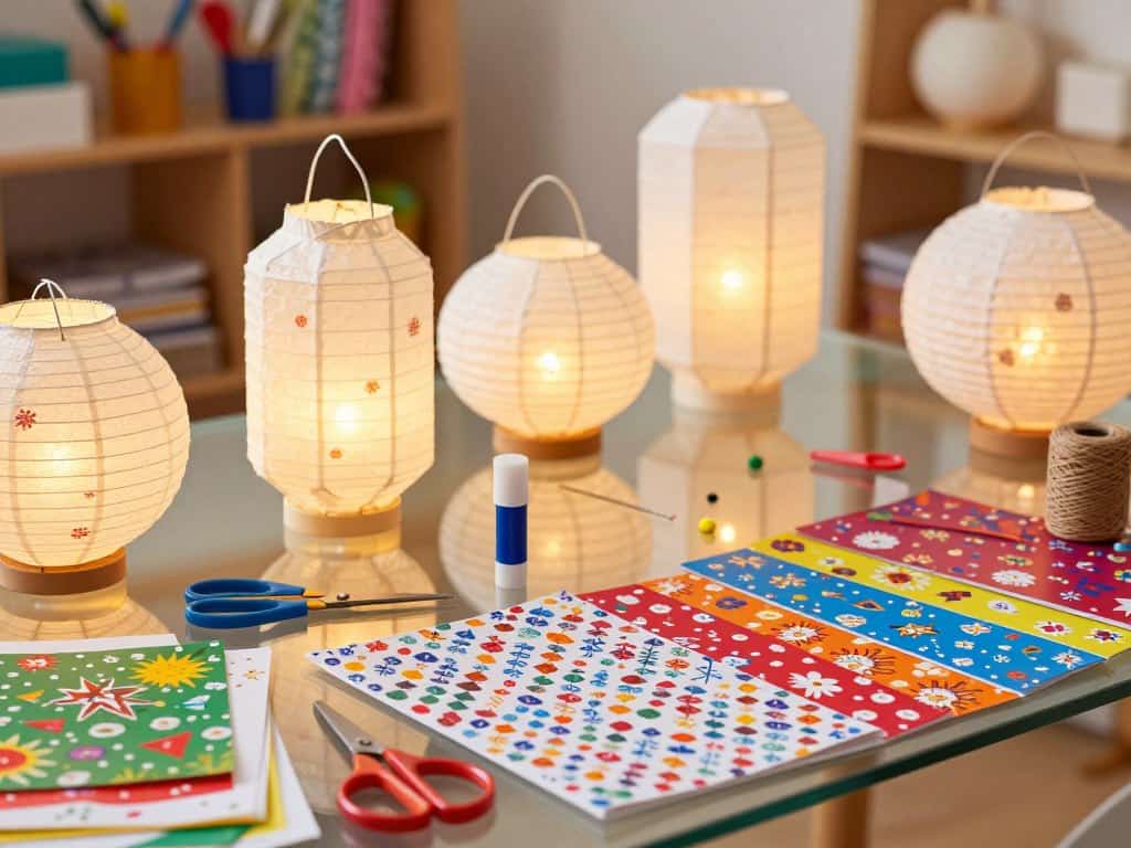 Bastelmaterial Papier für Laternen
