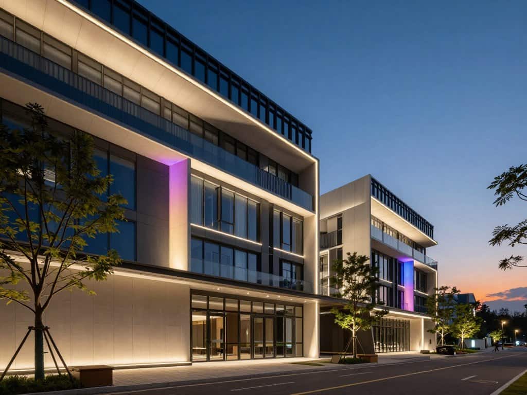 LED Fassadenbeleuchtung Beleuchtungstechniken für moderne Architektur