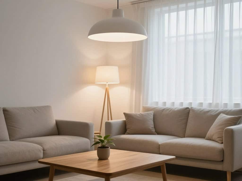 Licht im minimalistischen Zuhause