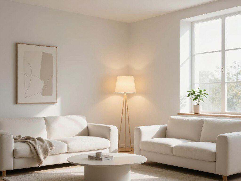 Licht im minimalistischen Zuhause