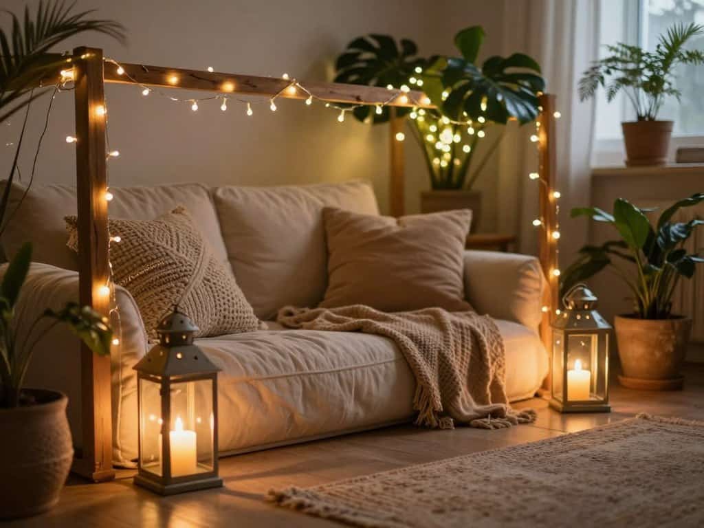 Lichterketten für den Boho-Wohnstil