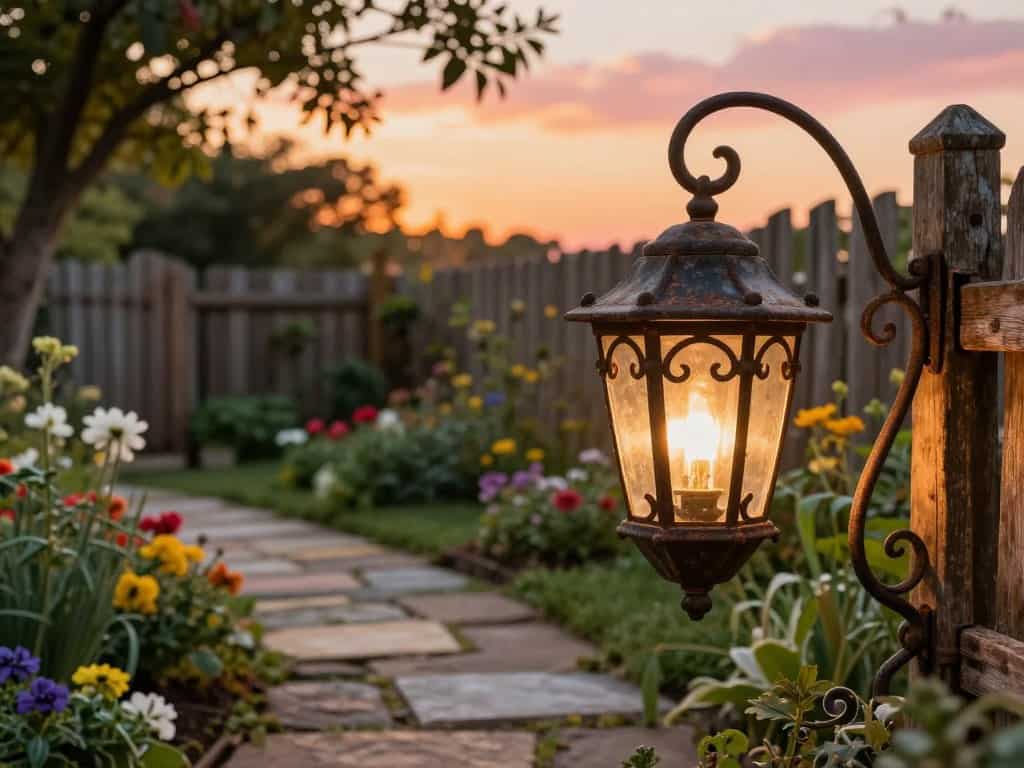 Rustikale Gartenlampen aus Schmiedeeisen – Landhaus, Fachwerk und alpine Häuser