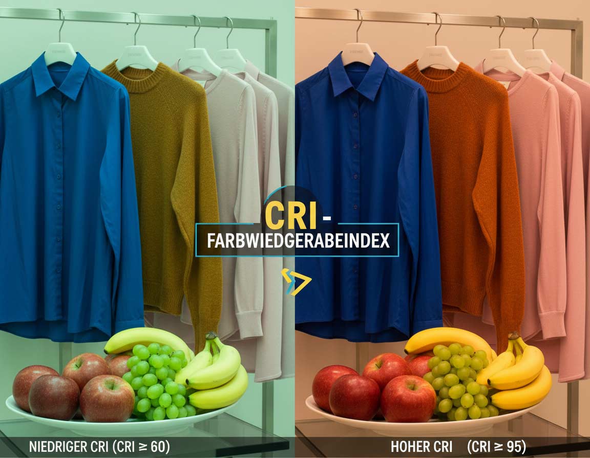 CRI (Farbwiedergabeindex) erklärt CRI (Farbwiedergabeindex) erklärt