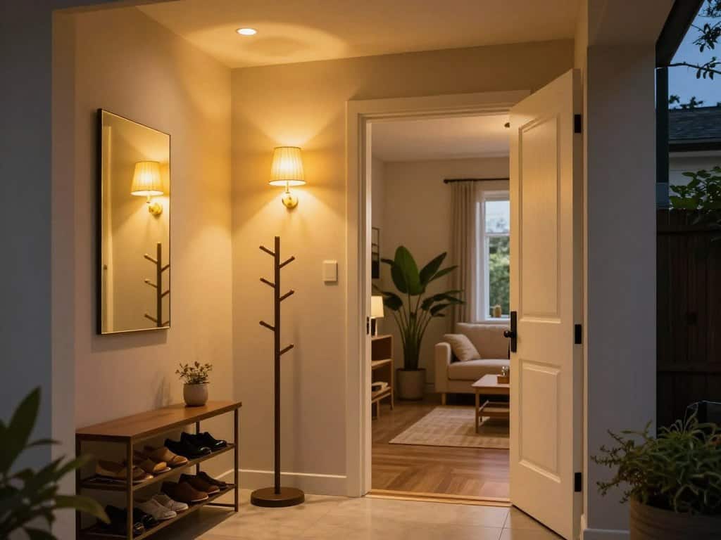 Licht automatisch an: Smartphone mit Smart-Home-App steuert Beleuchtung beim Heimkommen