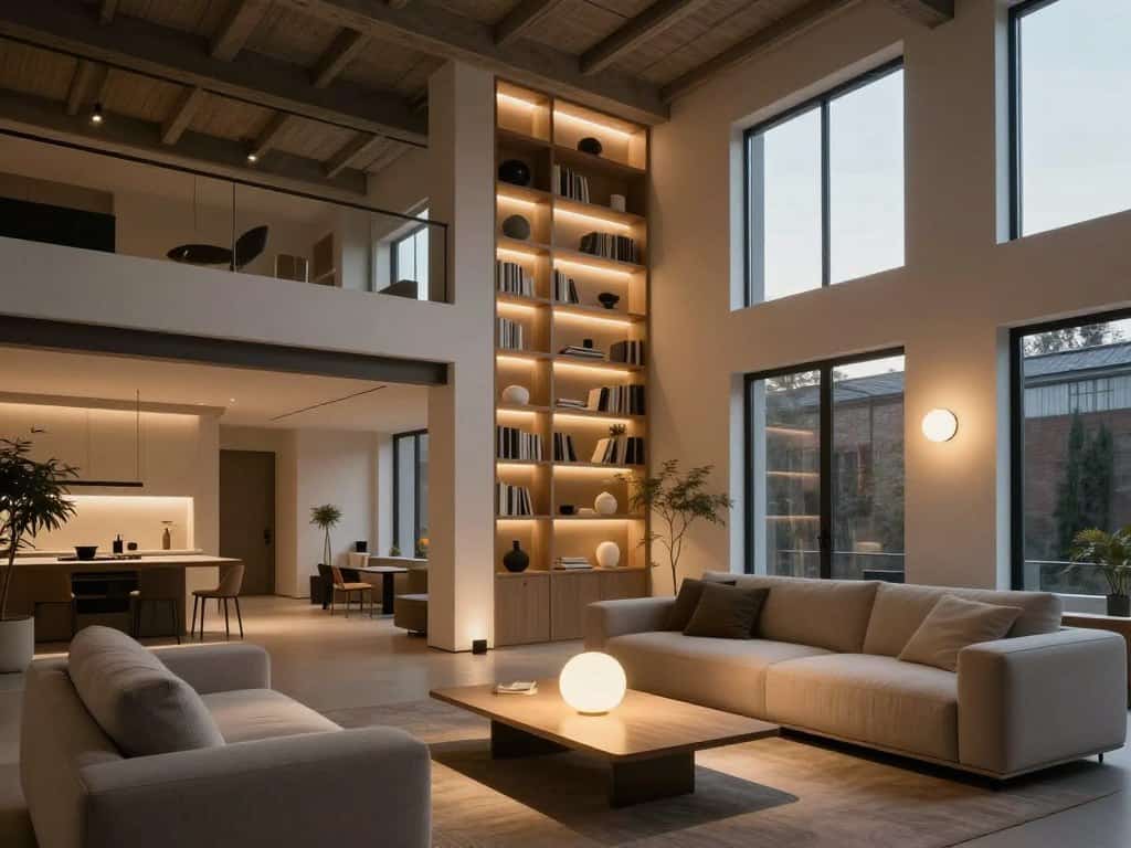 Akzentbeleuchtung im Loft: Stahlträger und Sichtbeton richtig beleuchten
