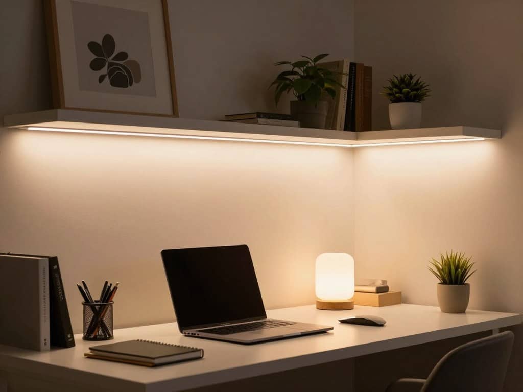 LED Beleuchtung Homeoffice Setup