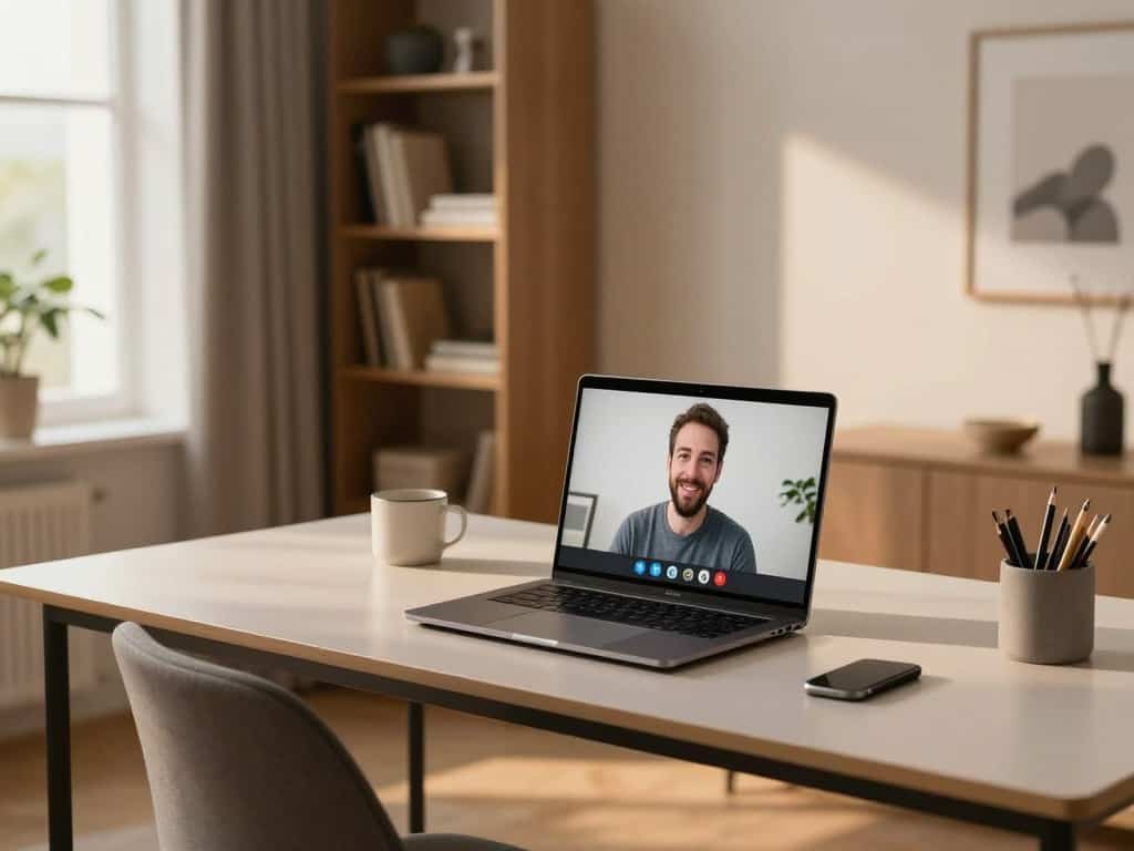Professionelle Beleuchtung für Homeoffice Videocalls