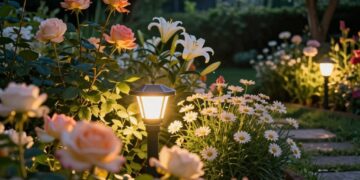 Solar Spots für Pflanzen beleuchten