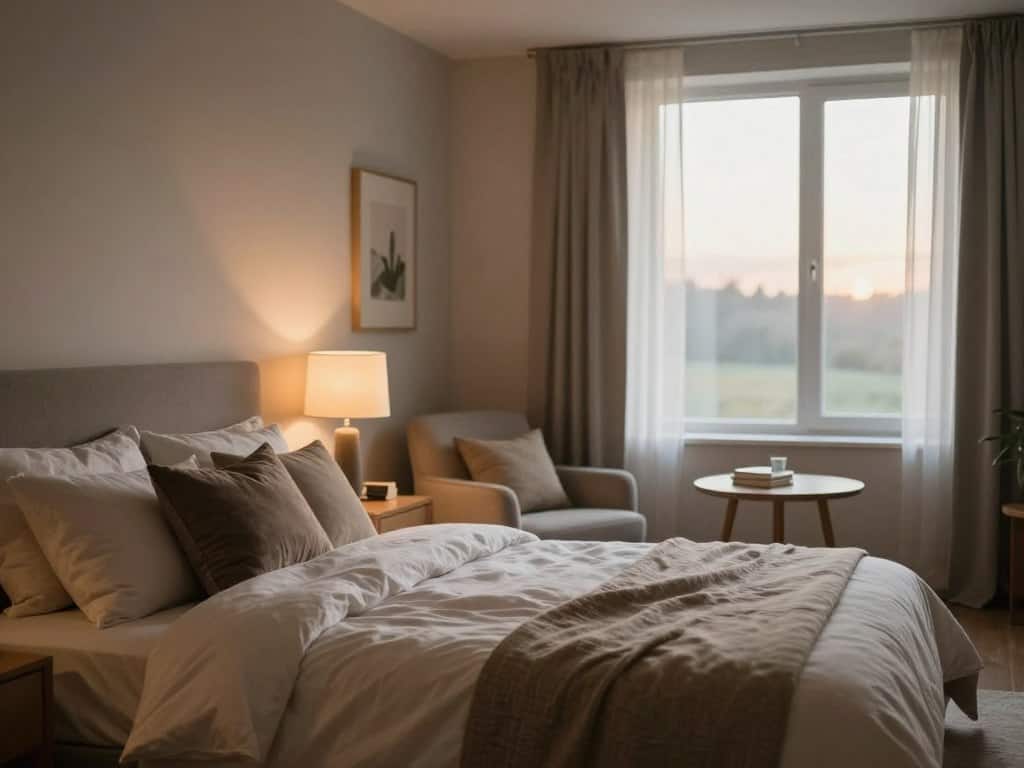 Wohlfühlatmosphäre Schlafzimmer mit indirekter Beleuchtung
