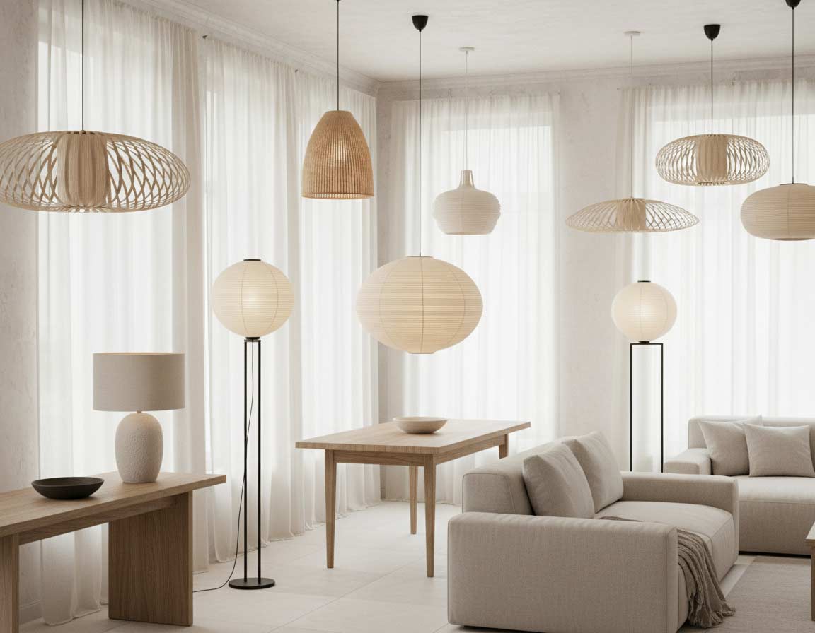 Lampen im Japandi-Stil Lampen im Japandi-Stil