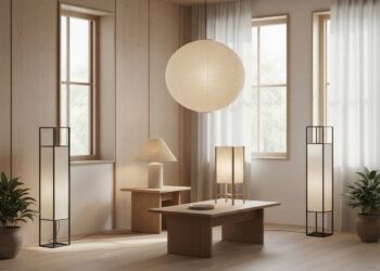 Licht und Lampen im Japandi-Look