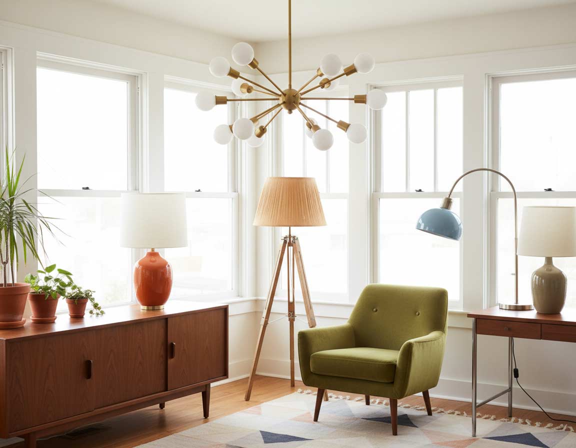 Retro und Mid-Century Lampenstil Retro und Mid-Century Lampenstil