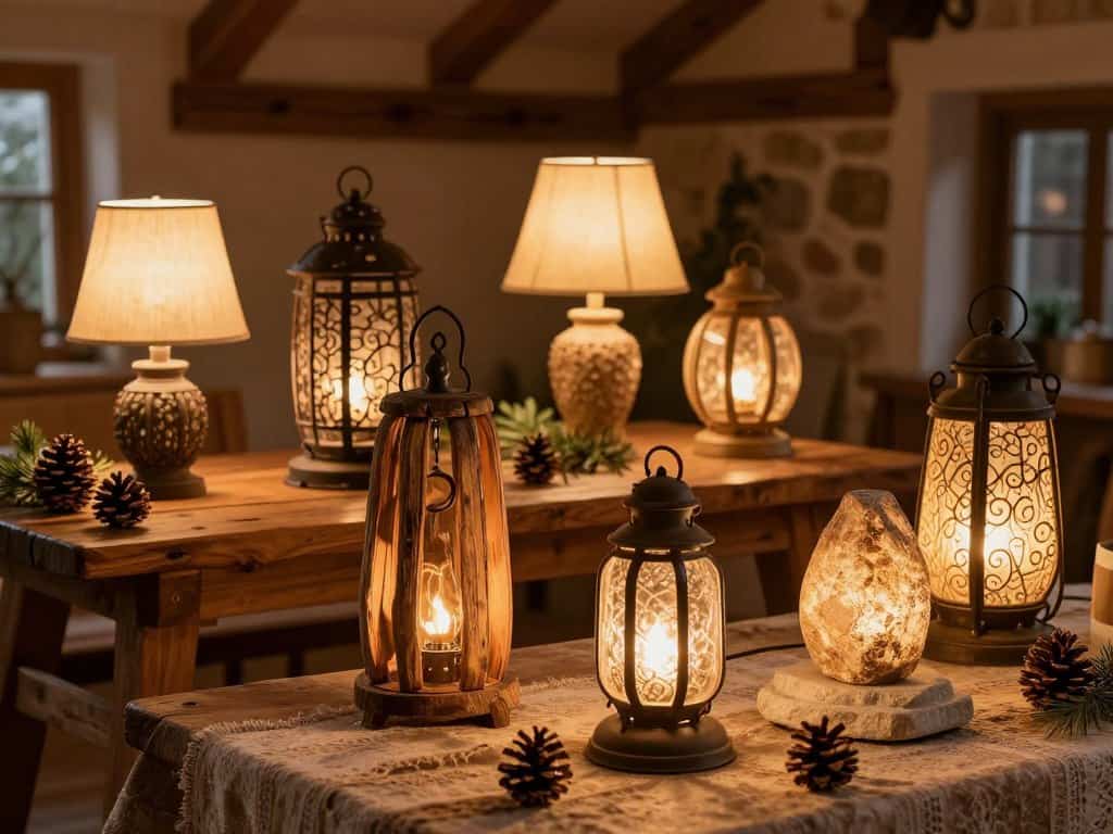 Lampen im rustikalen Stil: Pendelleuchten aus Holz und Metall für warmes Licht