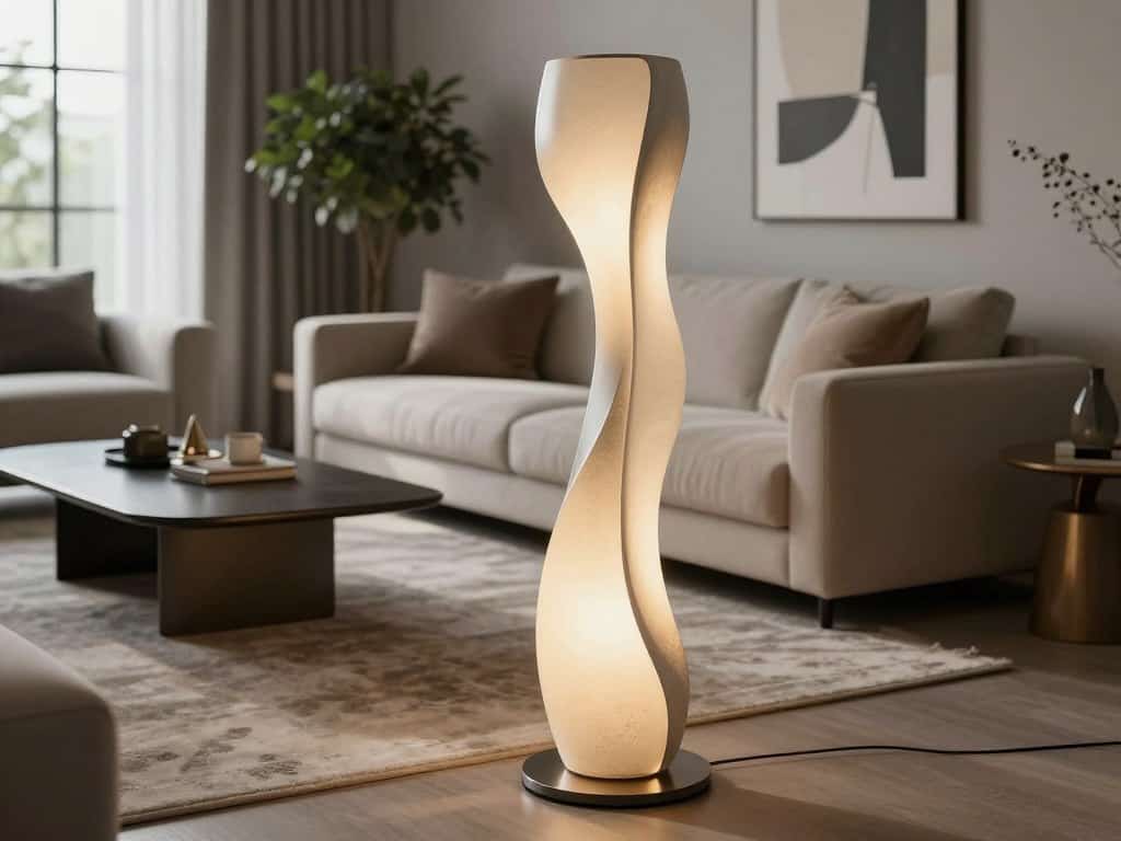 skulpturale Stehlampe