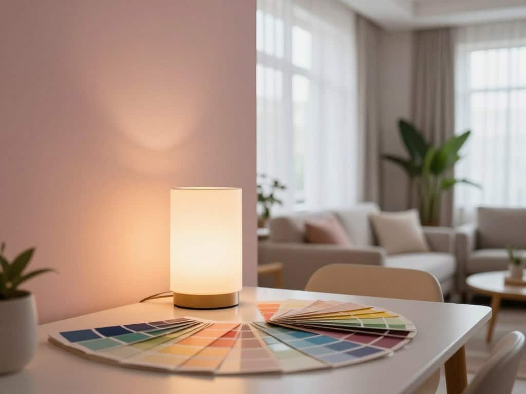 Licht und Farben in der Raumgestaltung: Wandfarben unter verschiedenen Lichttemperaturen