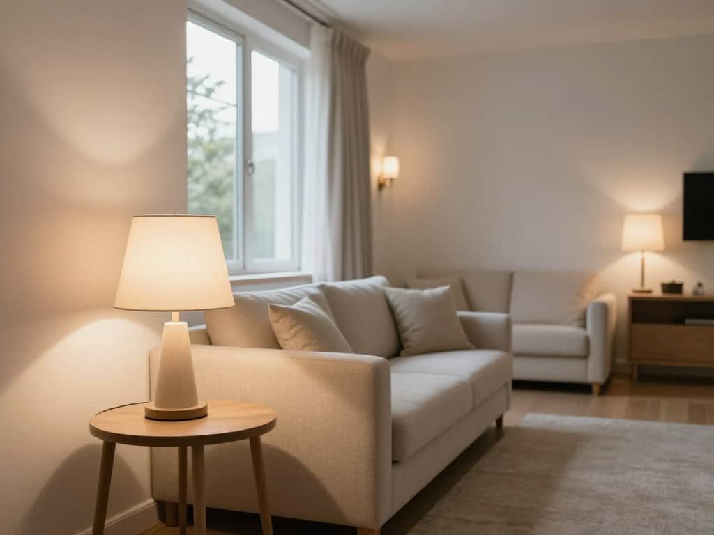 Lichtdesign in kleinen Räumen: indirekte Beleuchtung an Decke und Wand