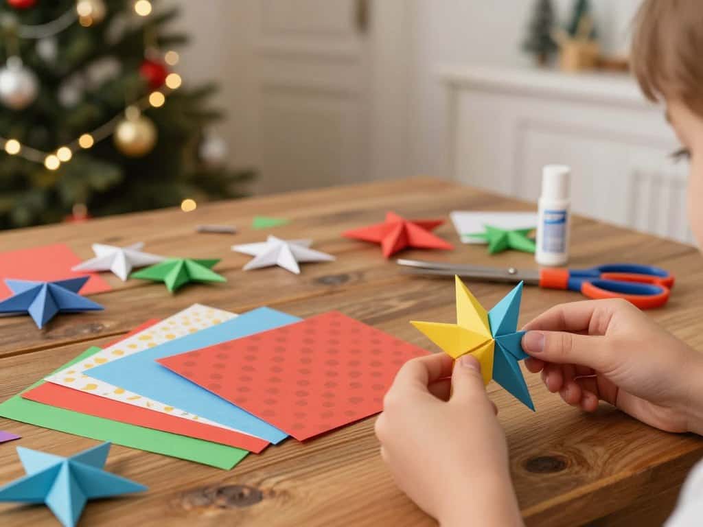 Papiersterne falten: Anleitung Schritt für Schritt für 8-zackige und 5-zackige Sterne