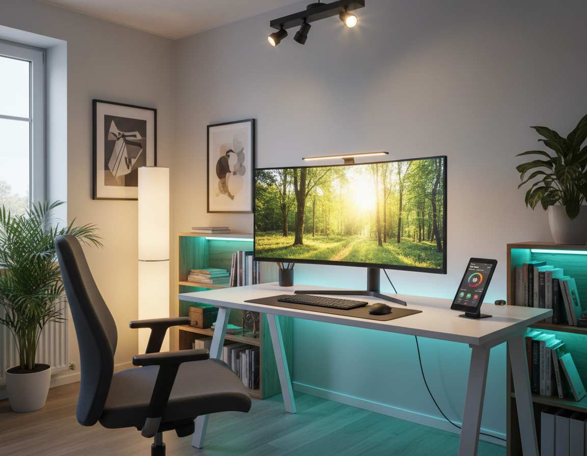 Smarte Home Licht im Homeoffice Smarte Home Licht im Homeoffice